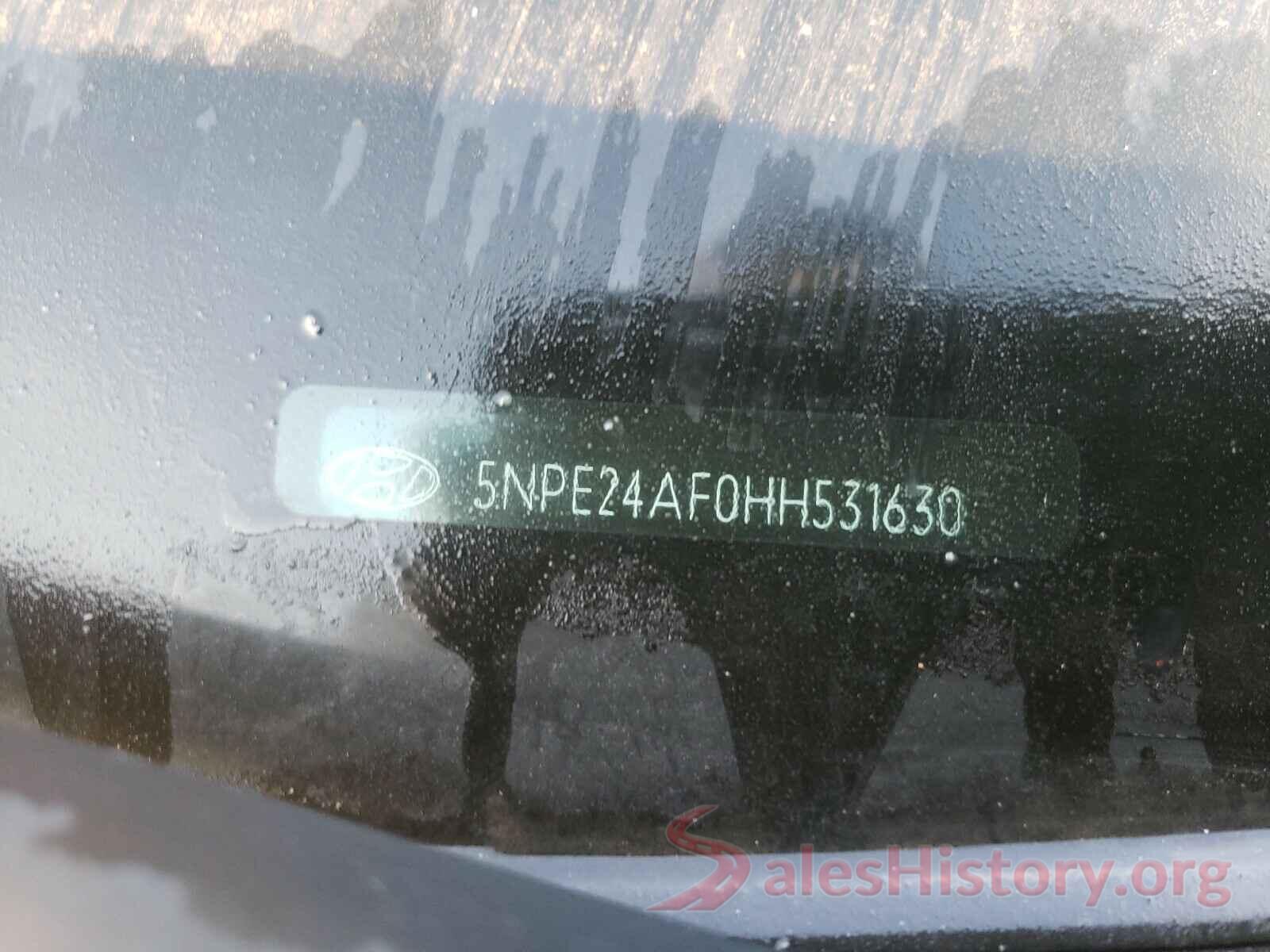 5NPE24AF0HH531630 2017 HYUNDAI SONATA