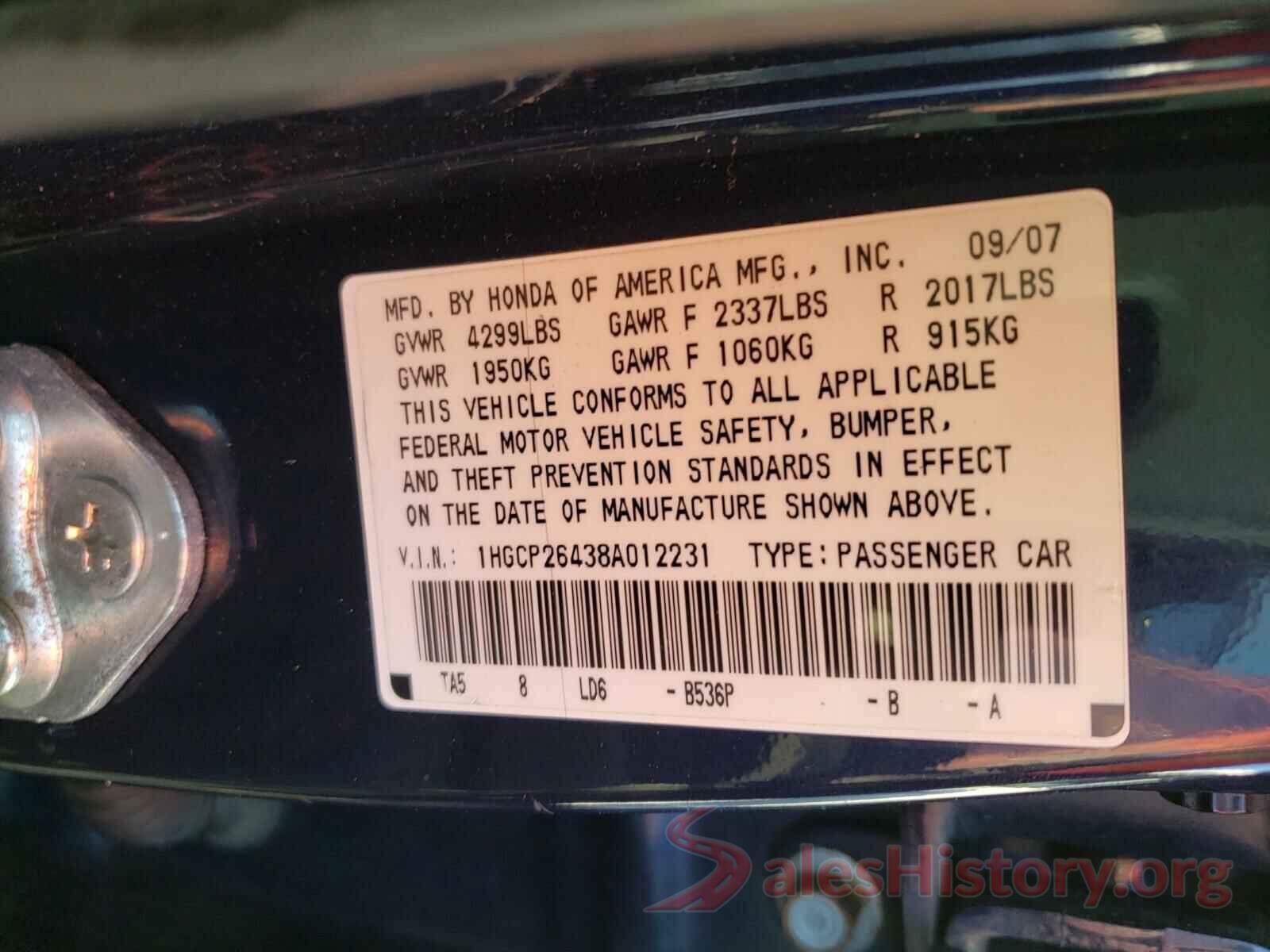 JTJJM7FX8J5183638 2008 HONDA ACCORD