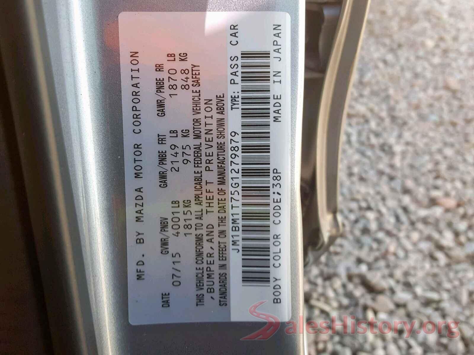 3VWB67AJ4HM200487 2016 MAZDA 3