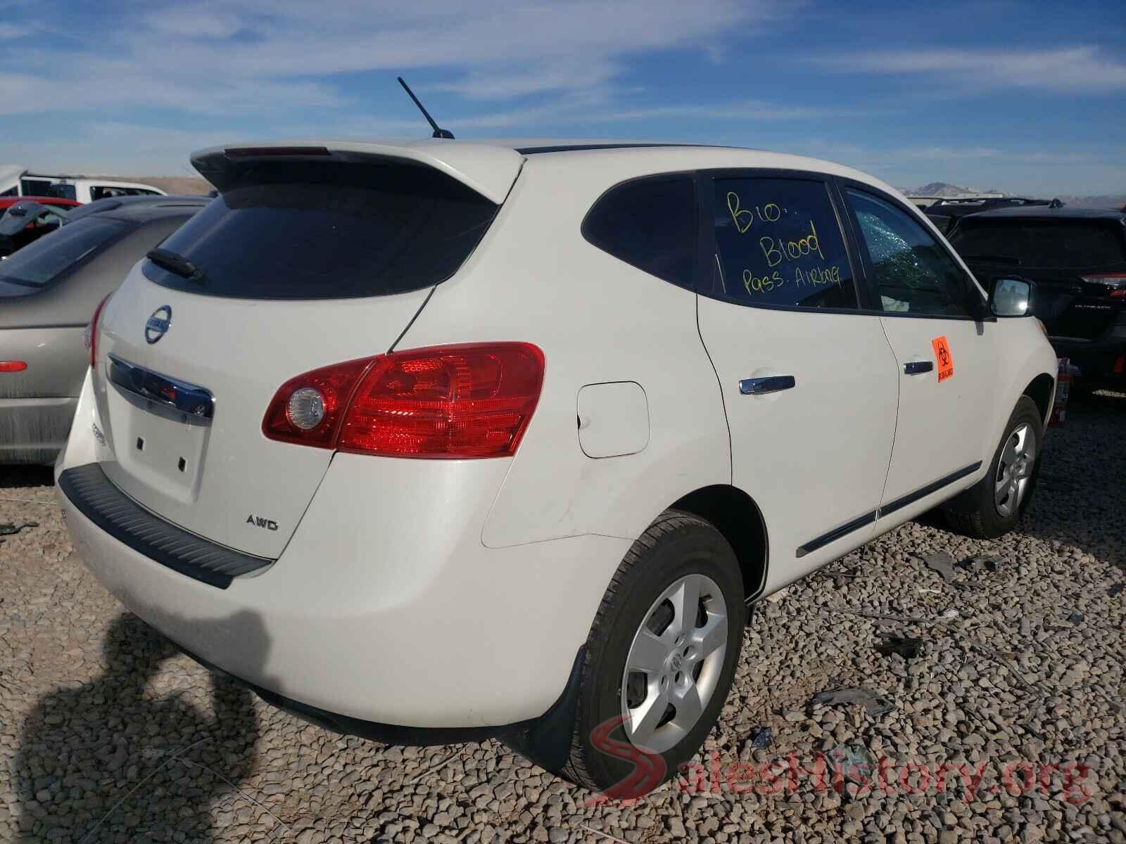 3N1AB8DV1LY250427 2012 NISSAN ROGUE