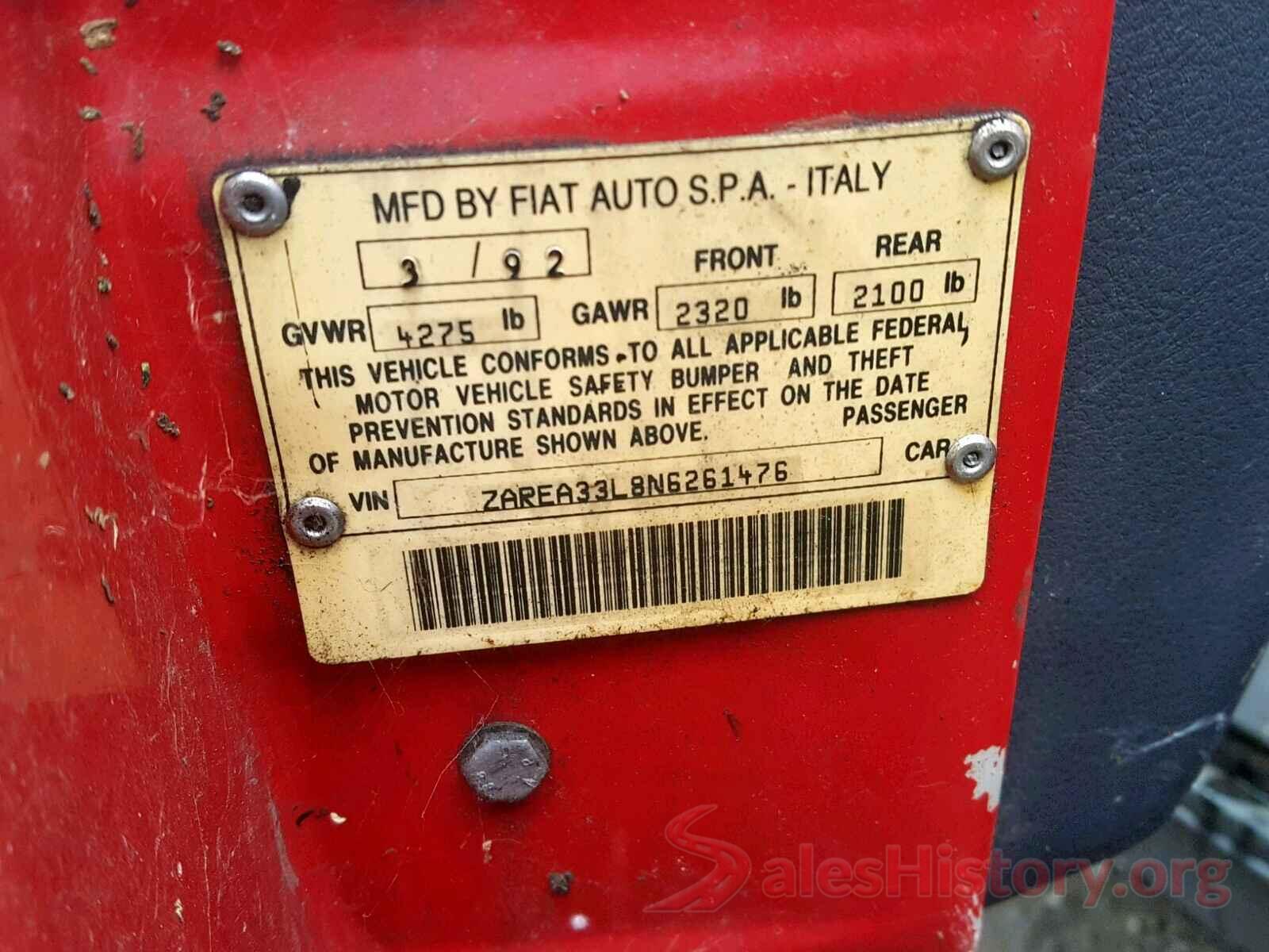 3G1BE6SM6HS523405 1992 ALFA ROMEO ALL MODELS