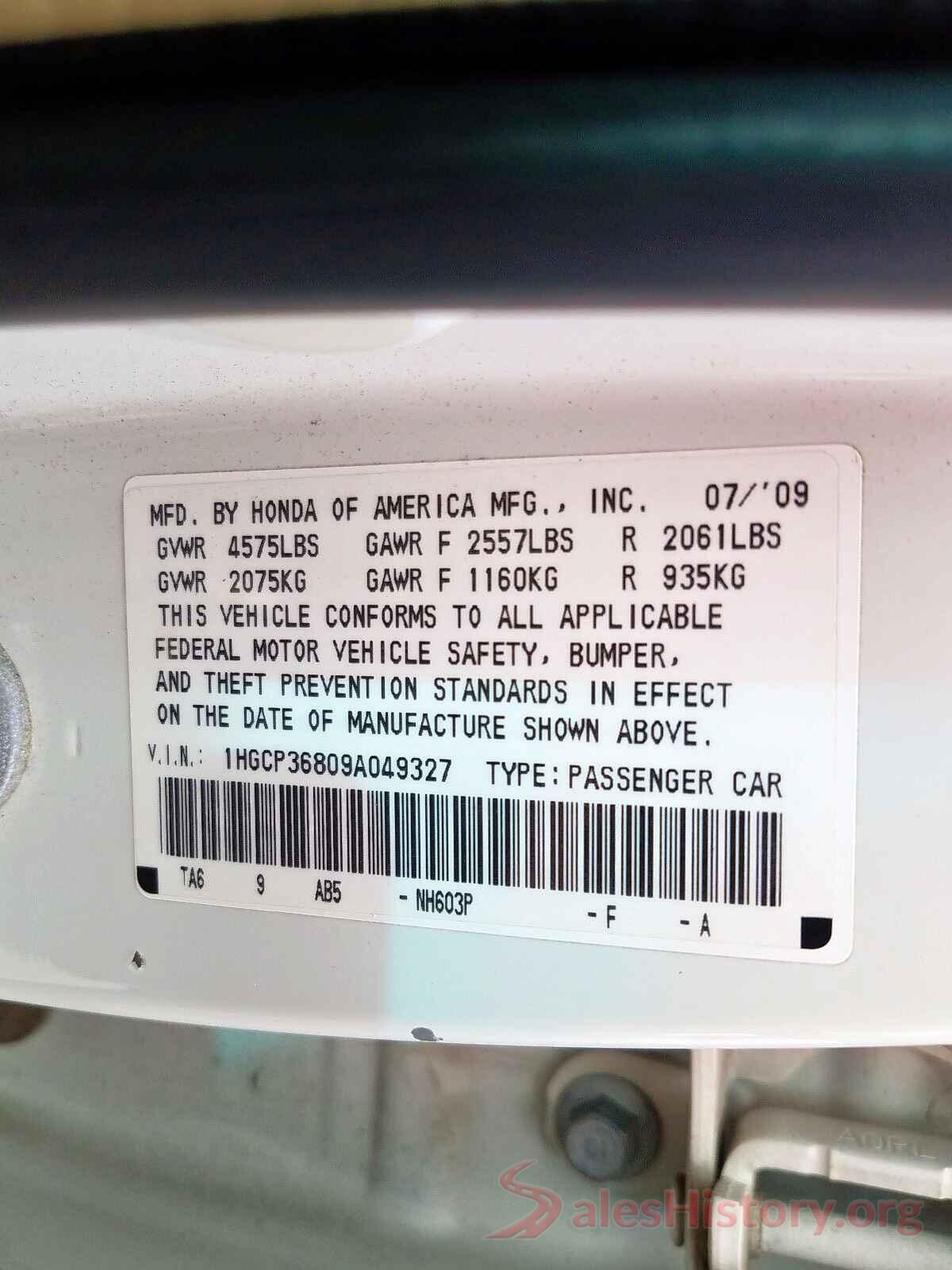 KM8SM4HF7HU179148 2009 HONDA ACCORD