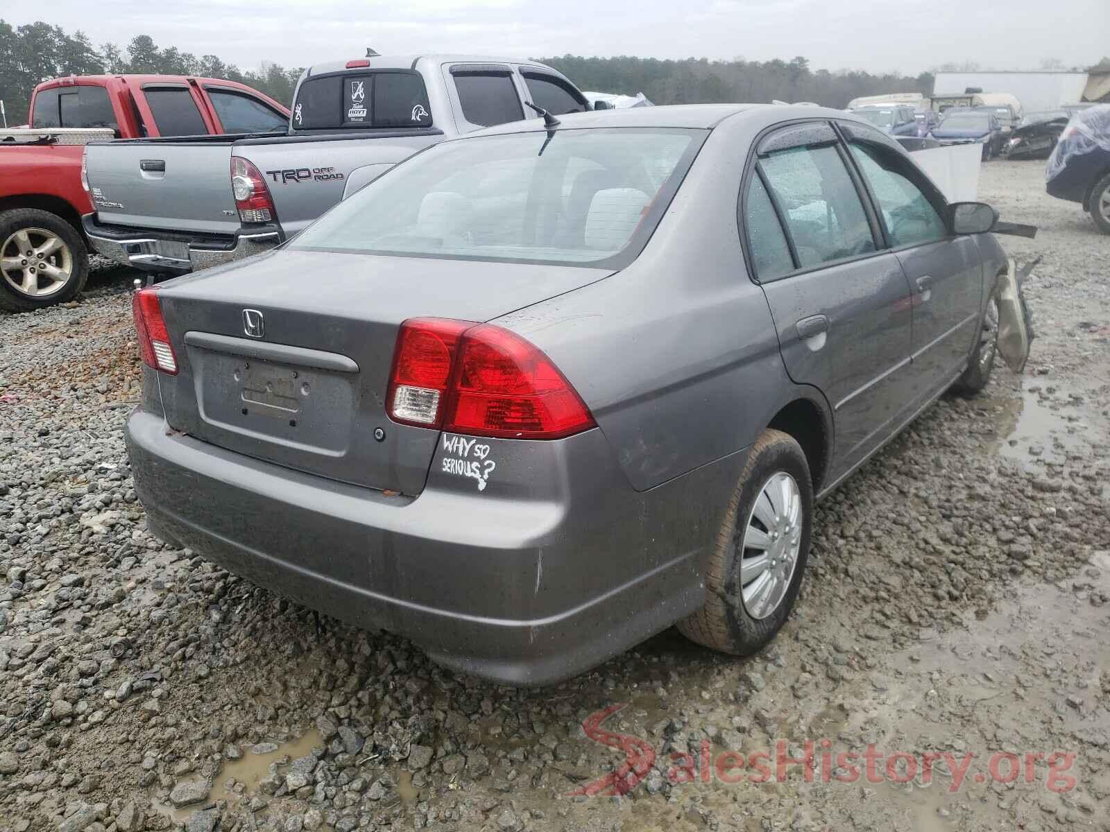 2HGFC2F54GH510116 2004 HONDA CIVIC