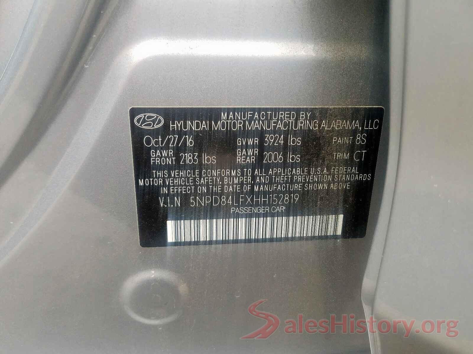 JM3KFACM3M0354040 2017 HYUNDAI ELANTRA