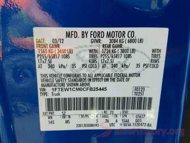 JA4AZ3A34GZ022815 2012 FORD F150