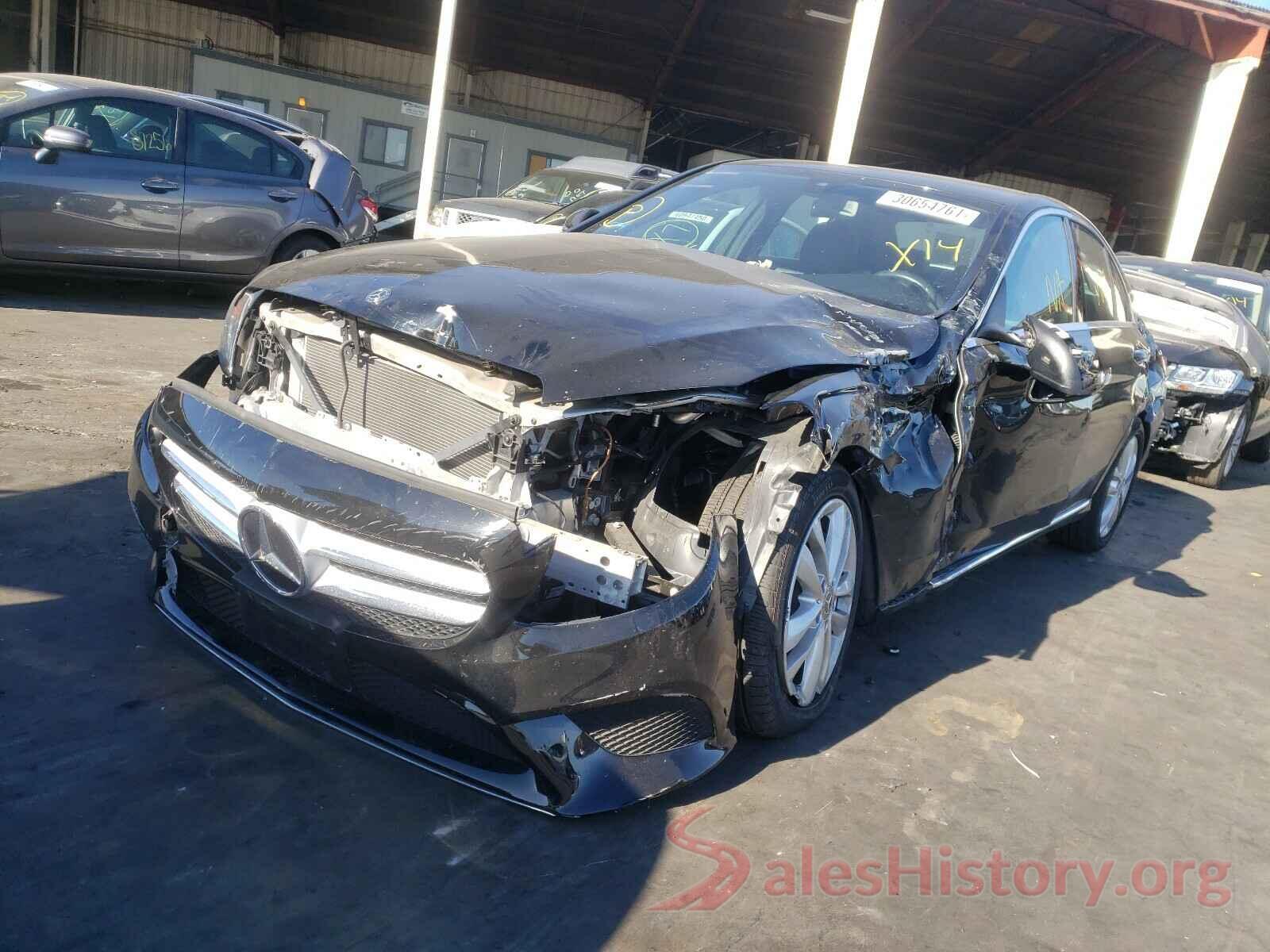 55SWF8DB2KU315064 2019 MERCEDES-BENZ C CLASS