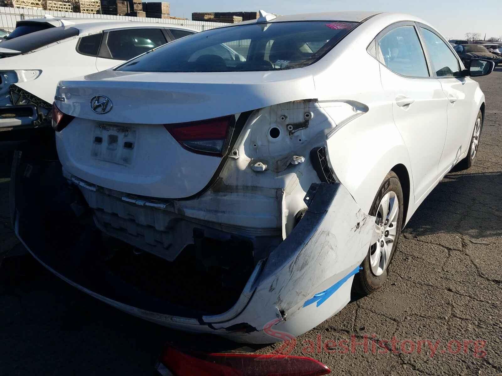 5NPDH4AEXGH717045 2016 HYUNDAI ELANTRA