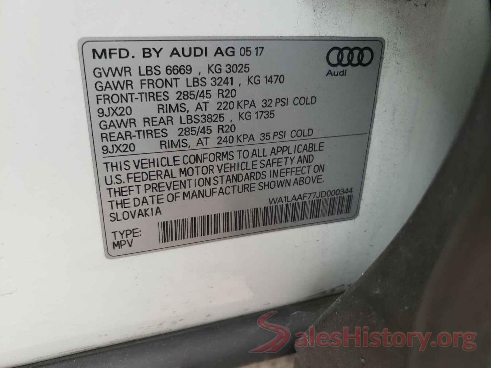 WA1LAAF77JD000344 2018 AUDI Q7