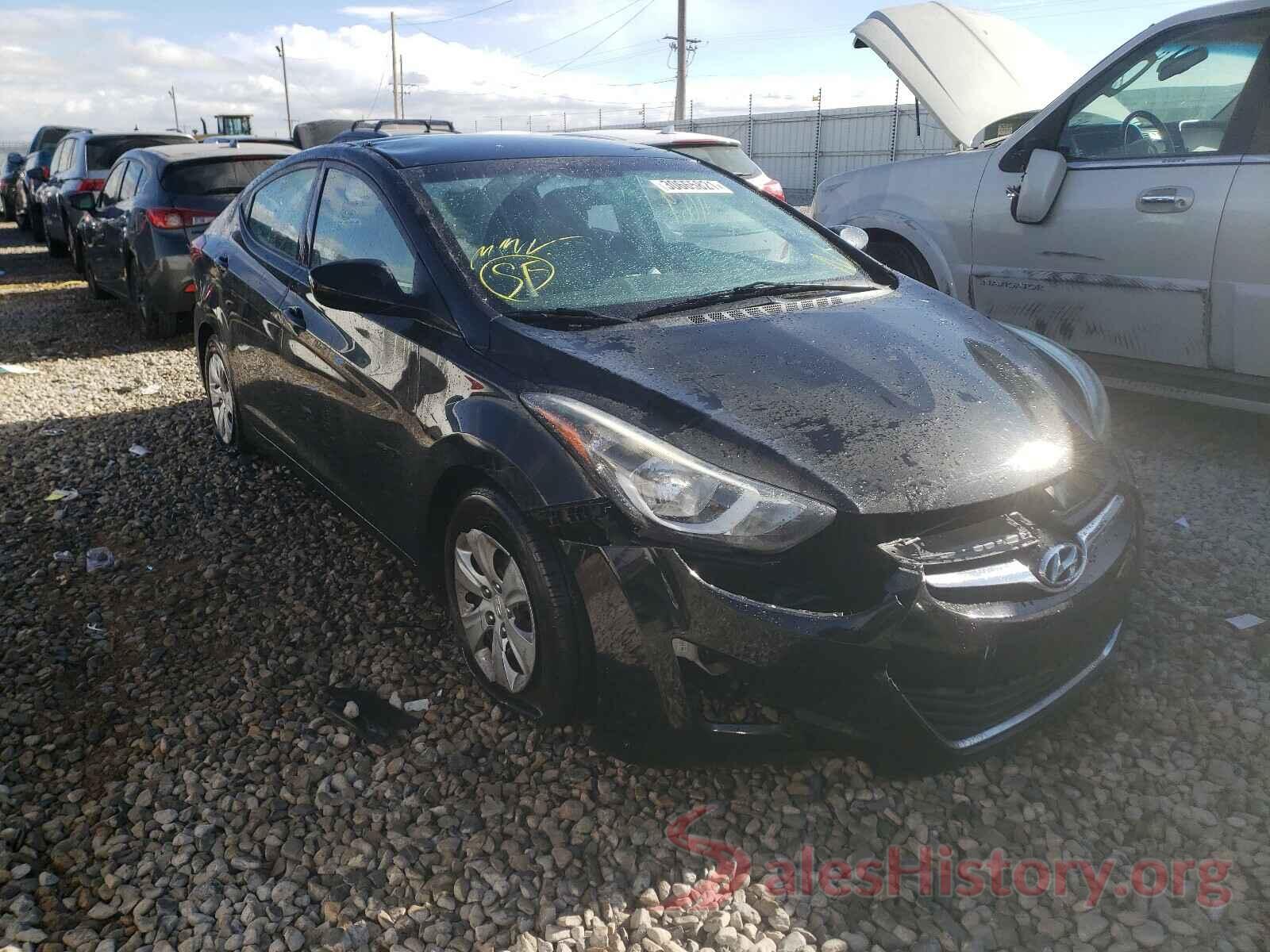 5NPDH4AE8GH697846 2016 HYUNDAI ELANTRA