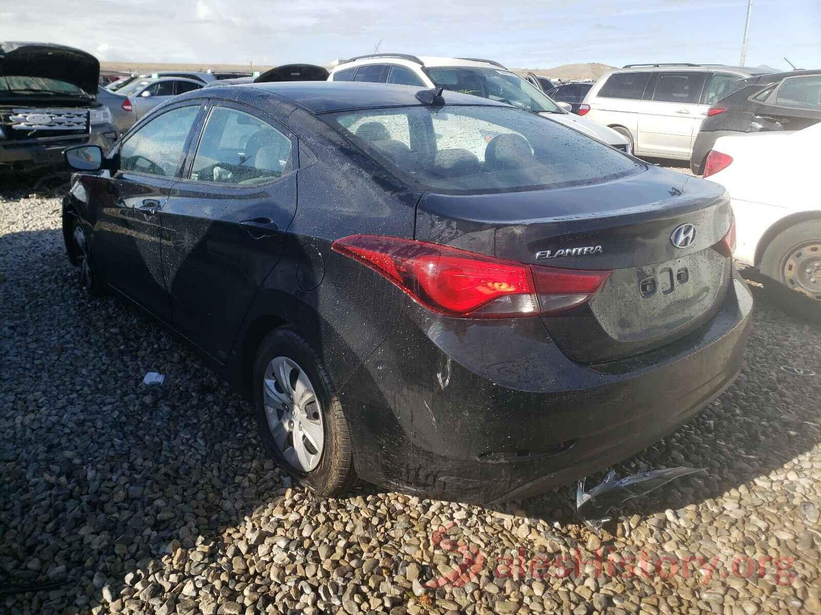 5NPDH4AE8GH697846 2016 HYUNDAI ELANTRA