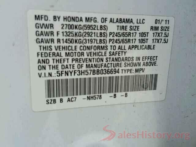 3TMGZ5AN0MM384733 2011 HONDA PILOT