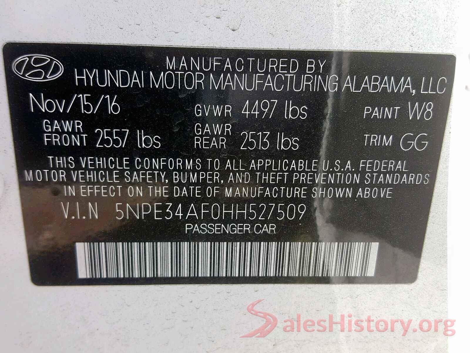 KNAE55LC3J6028963 2017 HYUNDAI SONATA