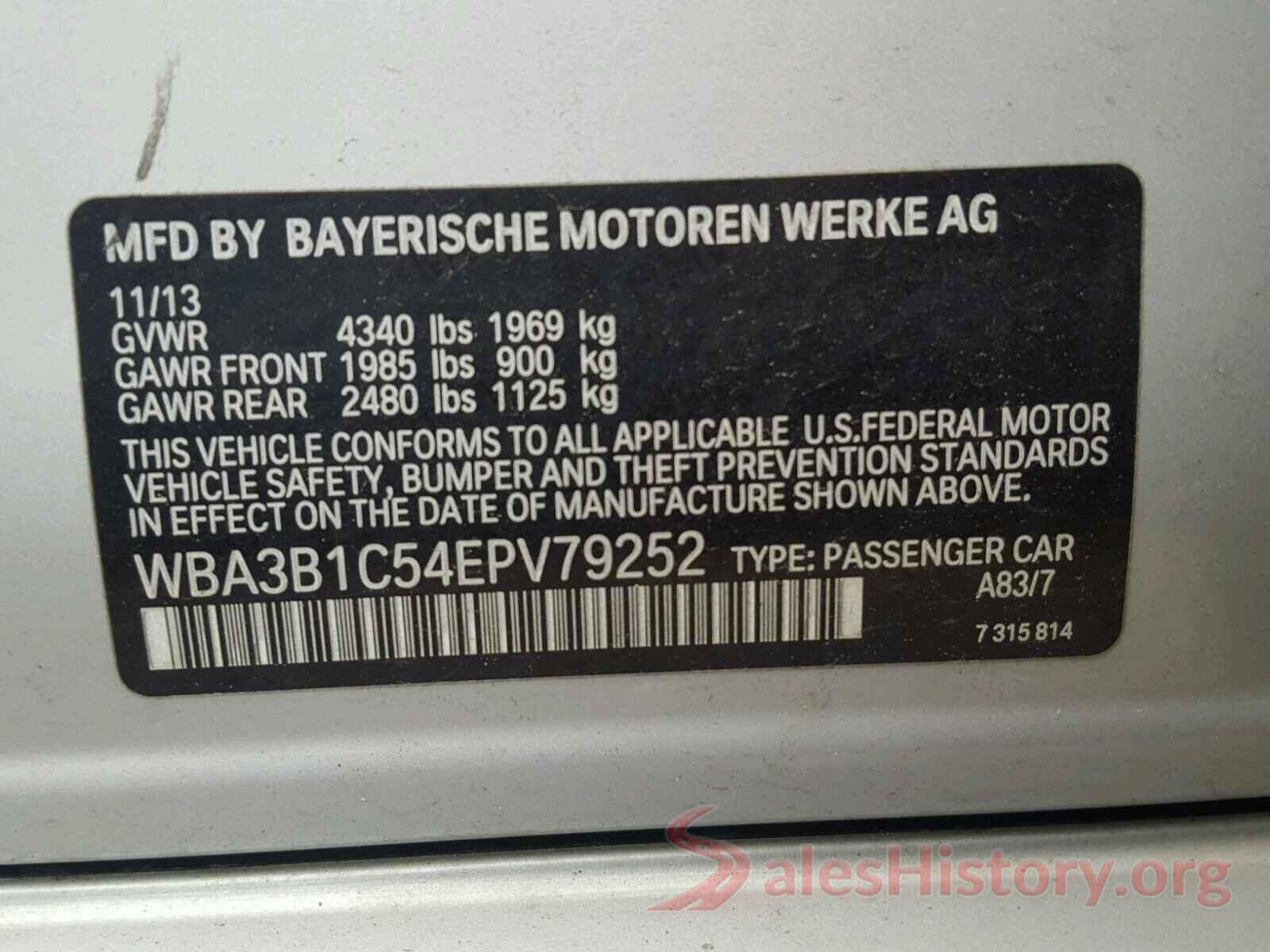 JTNKHMBX1L1064559 2014 BMW 3 SERIES