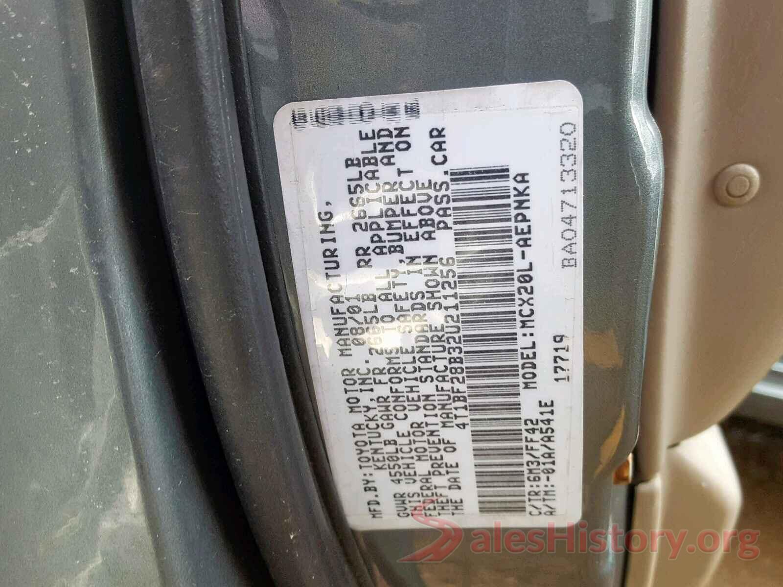 4T1K61AK7LU502977 2002 TOYOTA AVALON