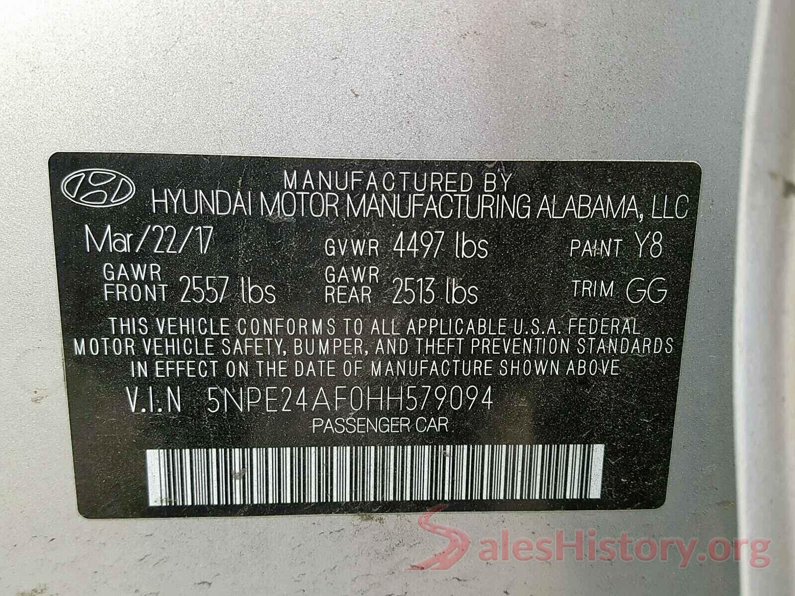 JTDKARFU4G3017591 2017 HYUNDAI SONATA