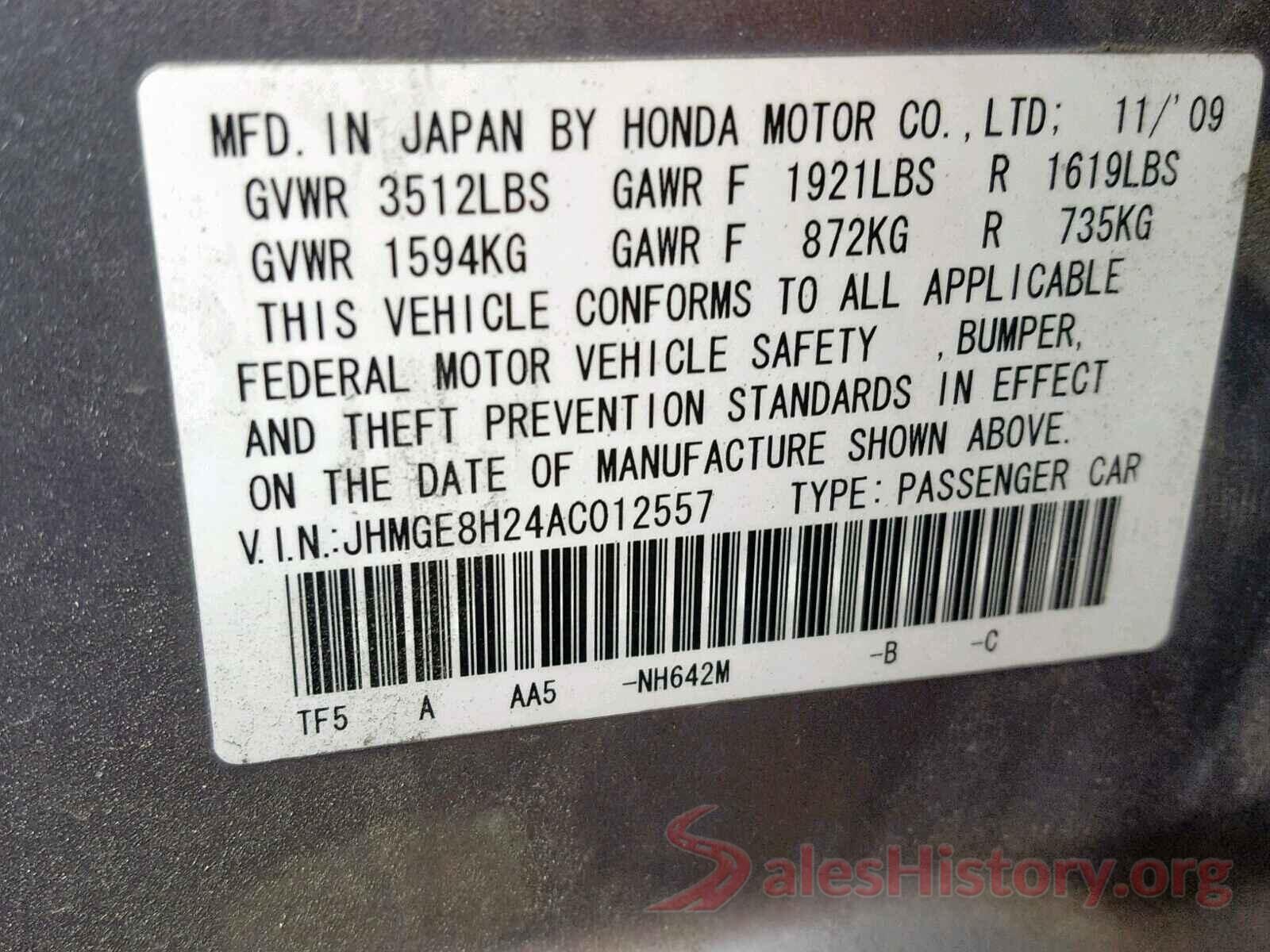 4T1B11HK9JU016978 2010 HONDA FIT