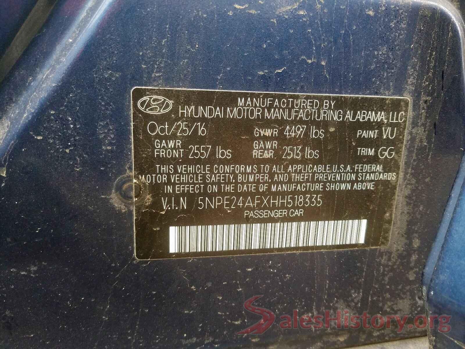 1N4AL3AP2GC116212 2017 HYUNDAI SONATA