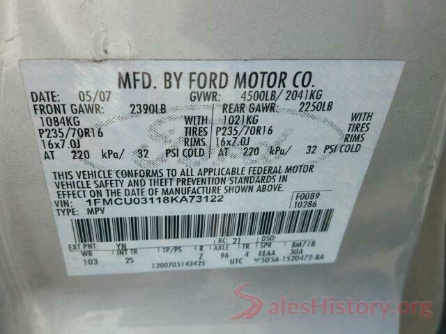 1C4PJMCB1LD612270 2008 FORD ESCAPE