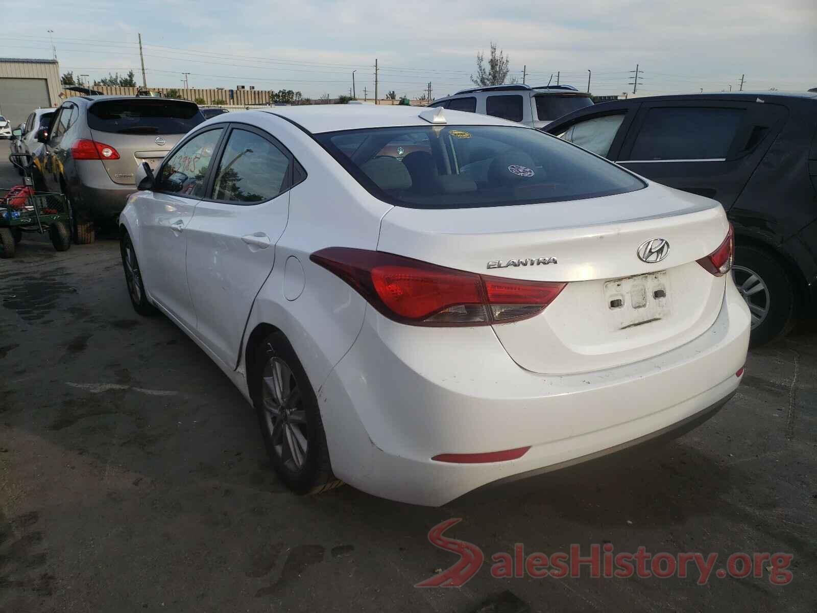 5NPDH4AE4GH769884 2016 HYUNDAI ELANTRA