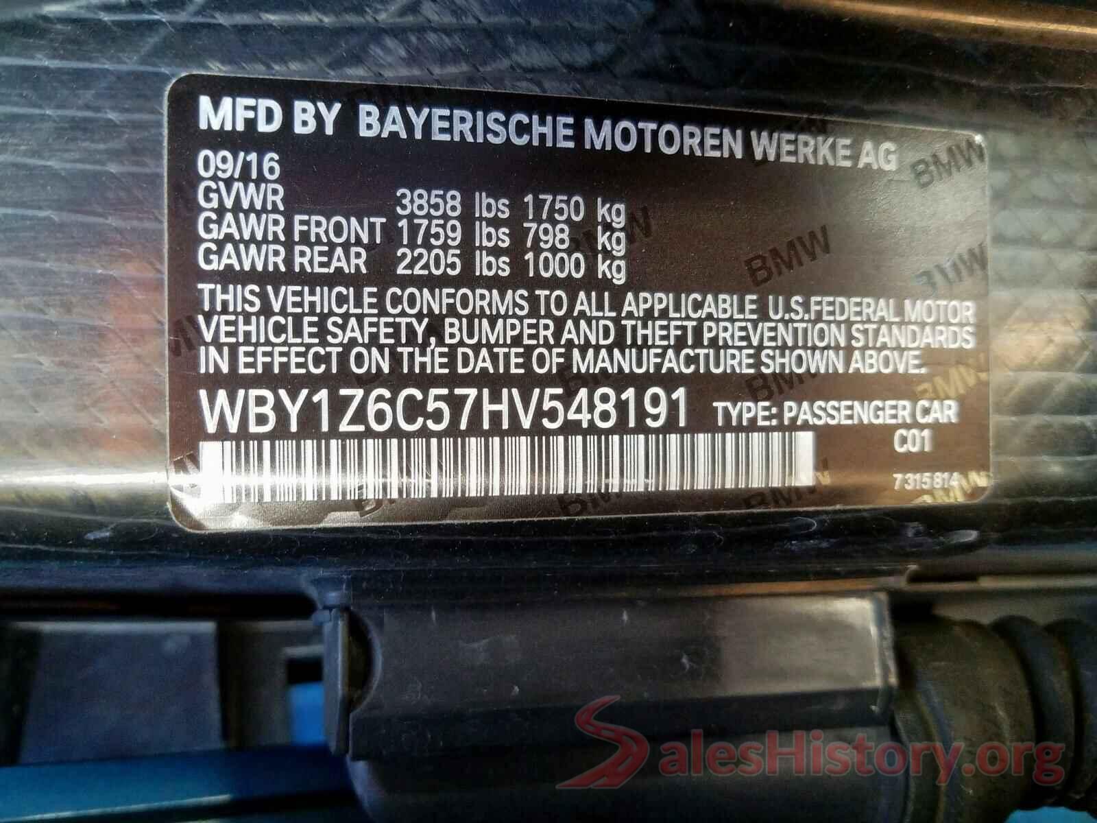 3N1AB7AP6HY352667 2017 BMW I SERIES