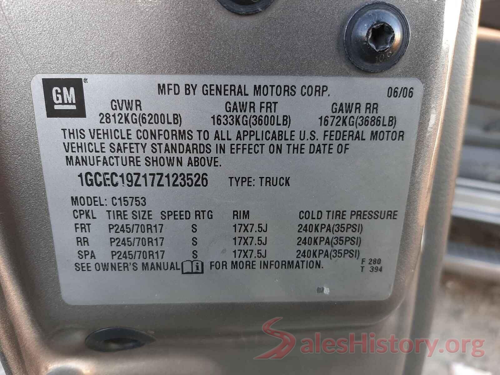 1HGCV1F19KA137408 2007 CHEVROLET SILVERADO