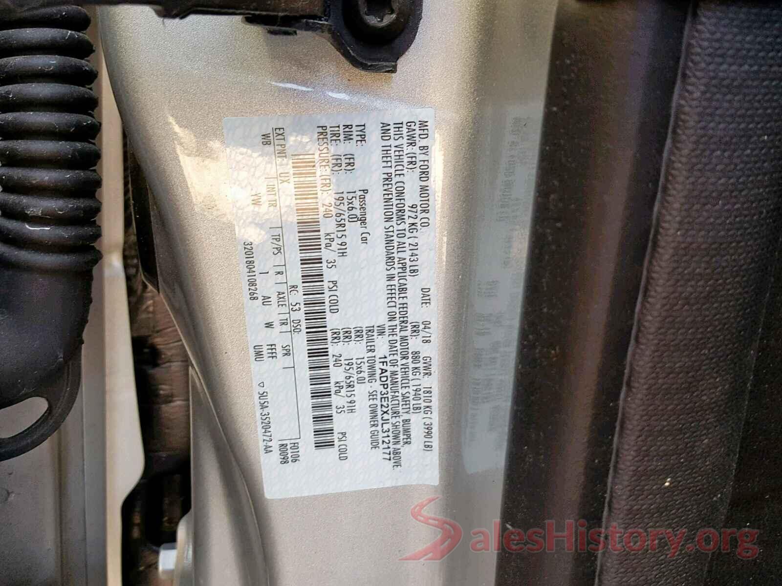 WP0AB2A82MS275104 2018 FORD FOCUS