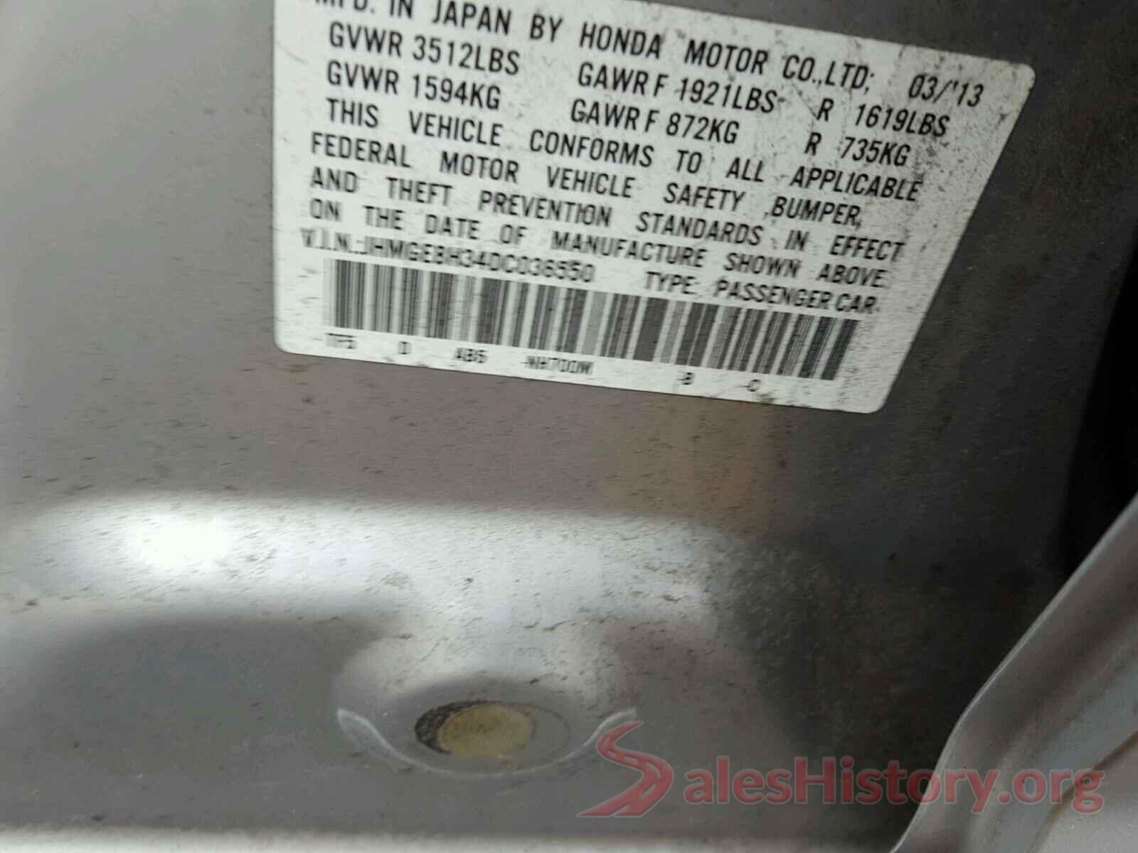 JM3KE4CY3G0796330 2013 HONDA FIT