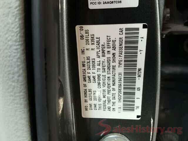 19XFC2F77HE020234 2009 HONDA ACCORD