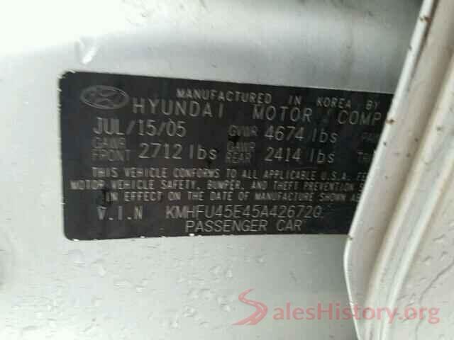 4T1G11AKXLU922107 2005 HYUNDAI XG350