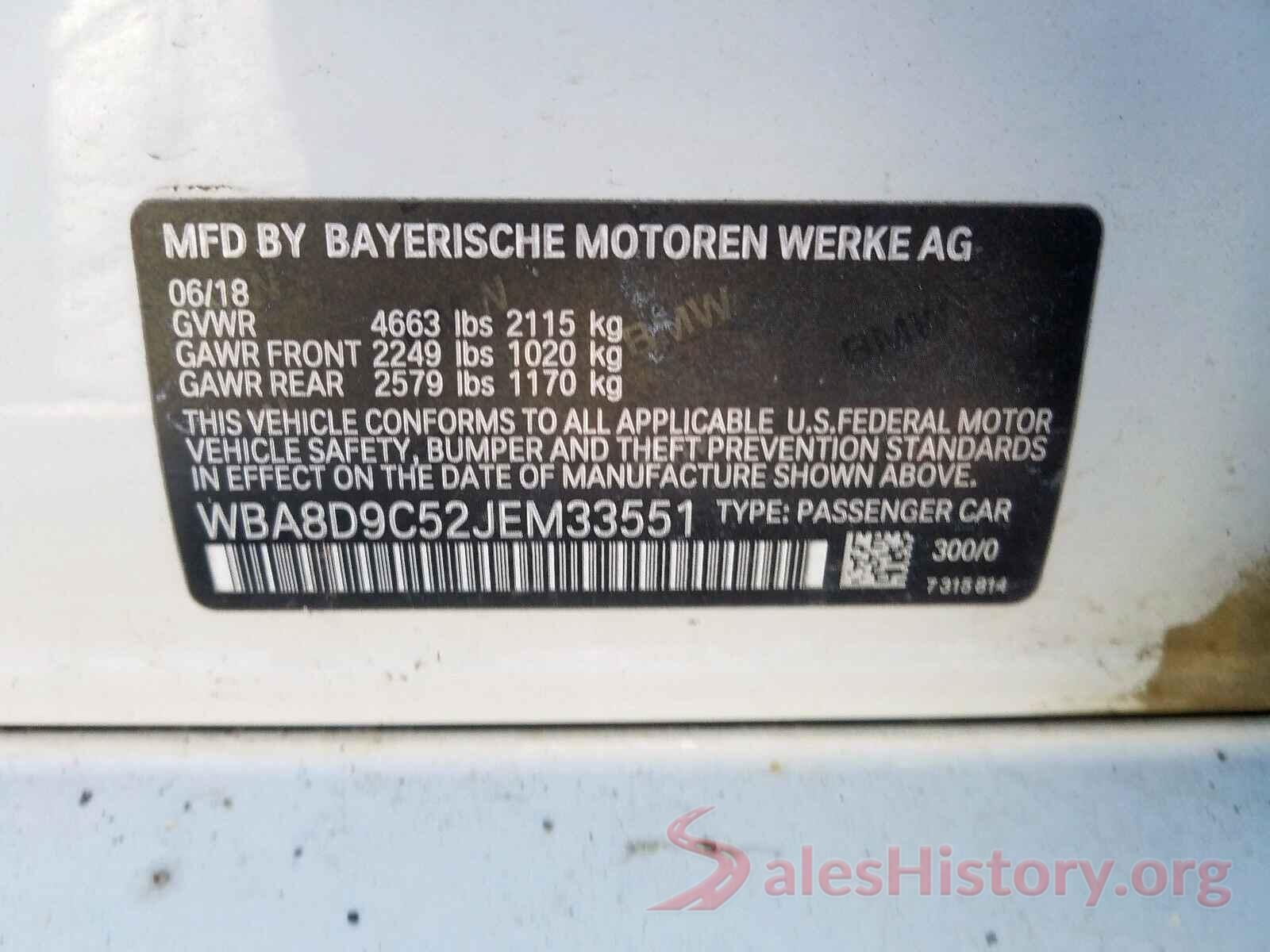 3GNCJLSB5LL226348 2018 BMW 3 SERIES