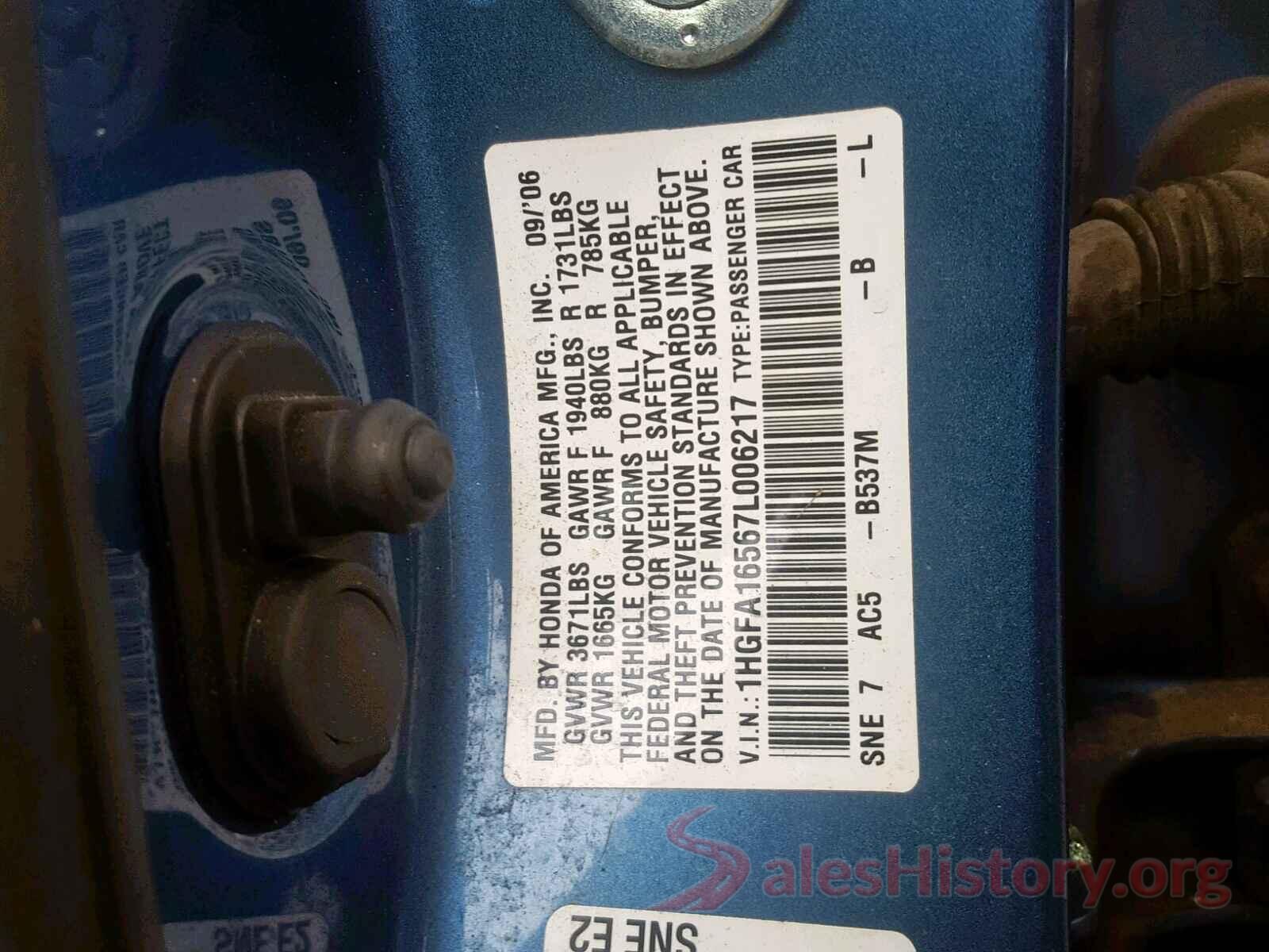 5NPE24AF0GH374275 2007 HONDA CIVIC LX