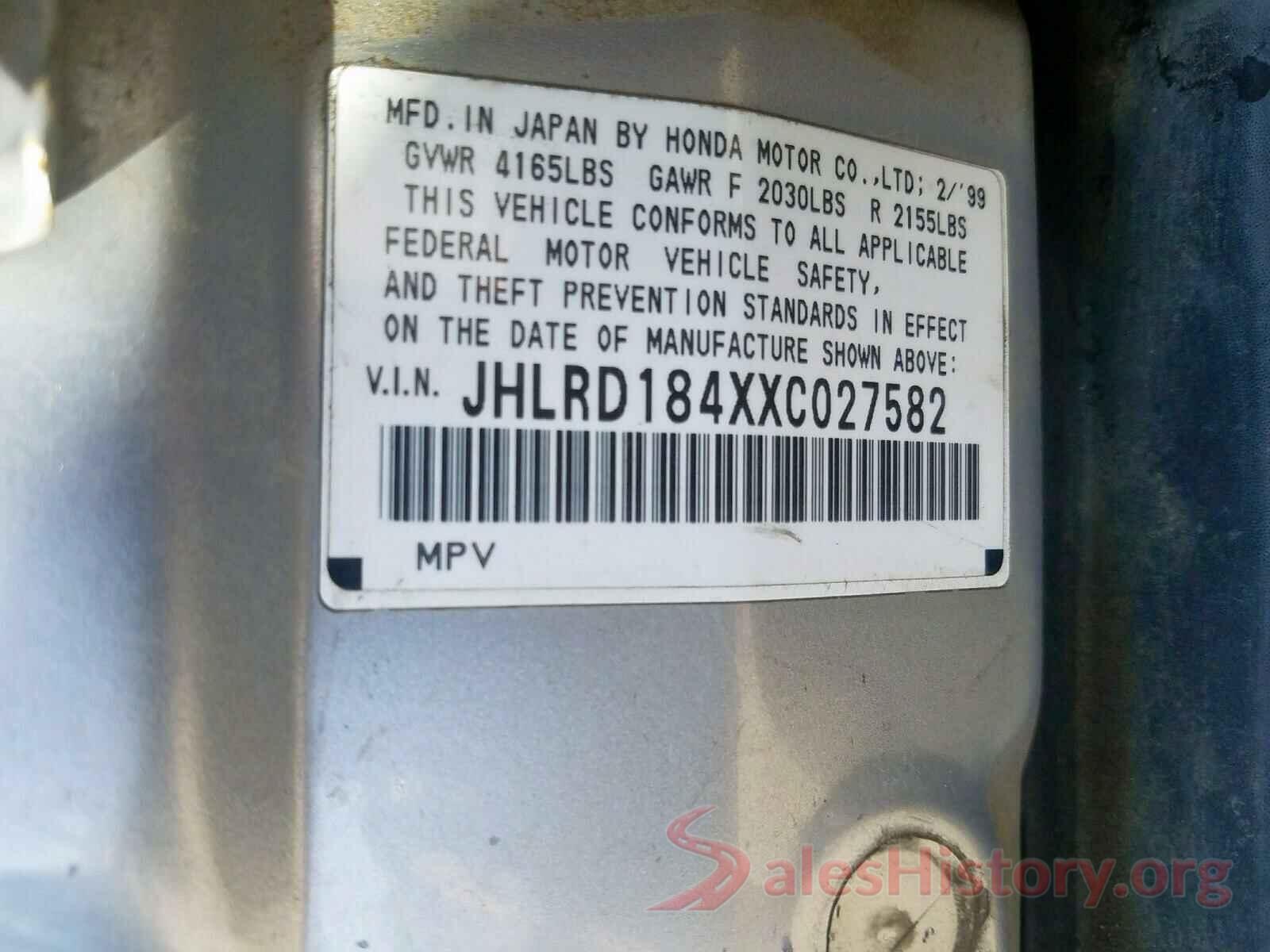 5NPEF4JA5LH059491 1999 HONDA CRV