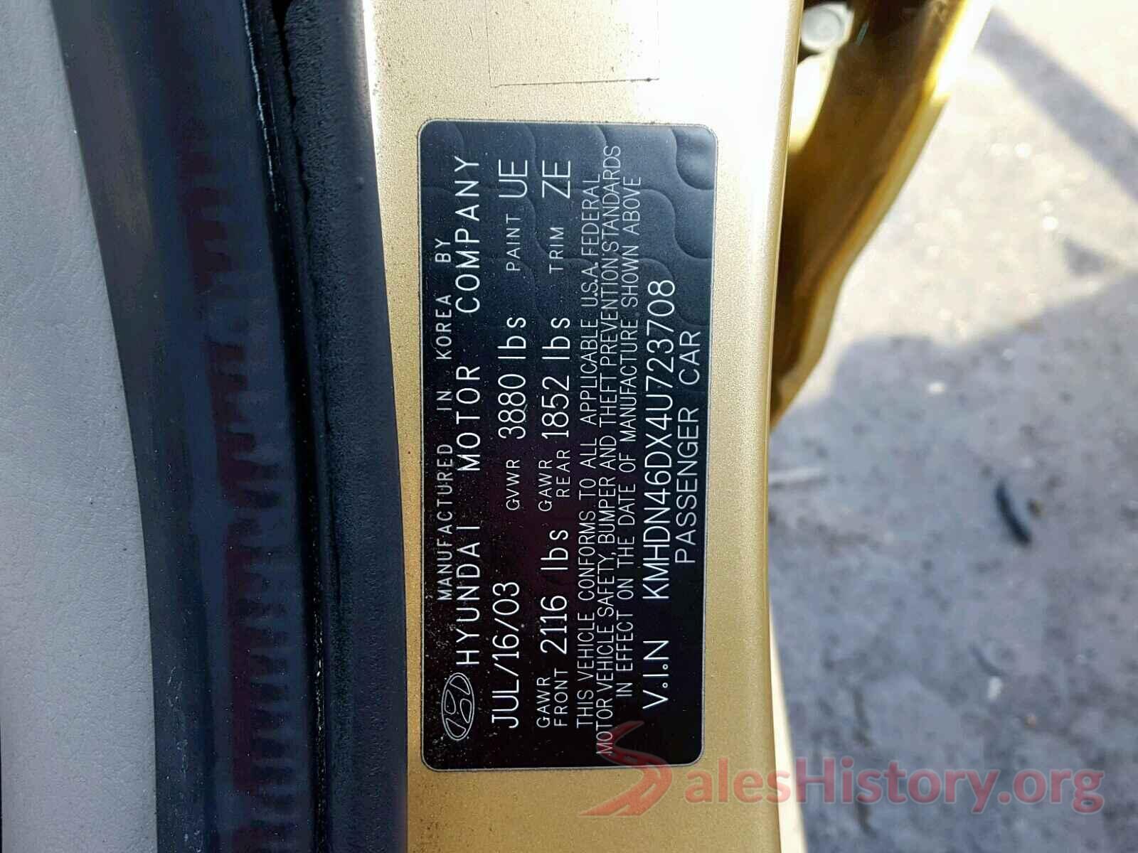 WDDZF4JB1HA061270 2004 HYUNDAI ELANTRA