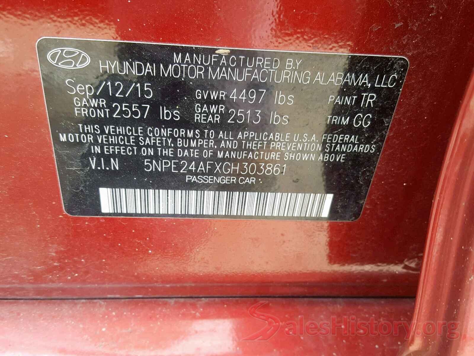 3VWN57BU1KM240705 2016 HYUNDAI SONATA