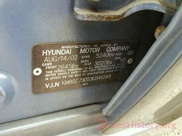 JTDL9RFU2L3013532 2003 HYUNDAI SANTA FE