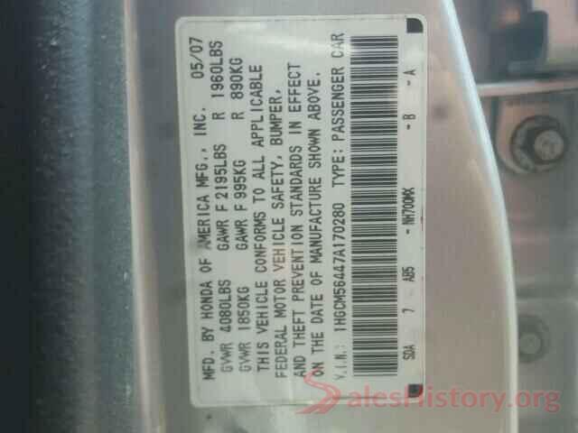 1HGCR2F34HA130323 2007 HONDA ACCORD