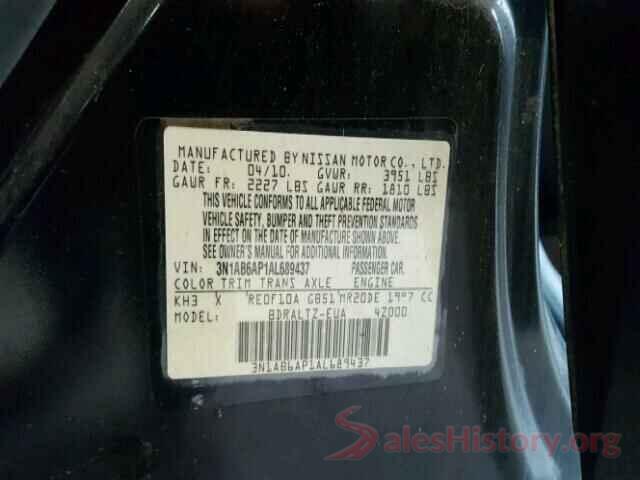 3TMCZ5AN6KM223492 2010 NISSAN SENTRA