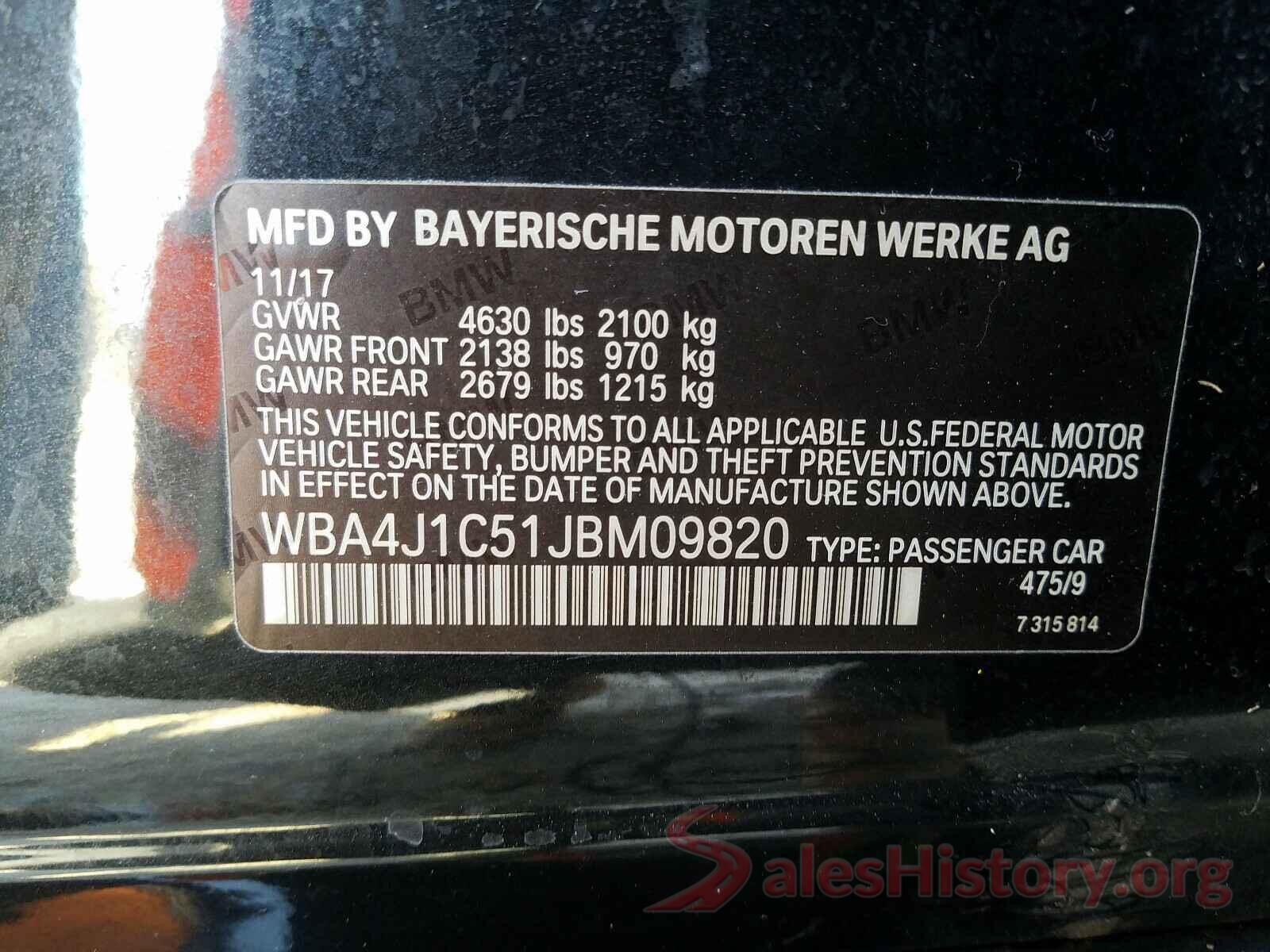 KMHD84LF8JU647995 2018 BMW 4 SERIES