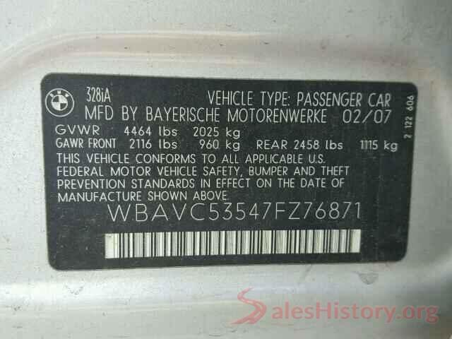 3MW5R1J01L8B24852 2007 BMW 3 SERIES