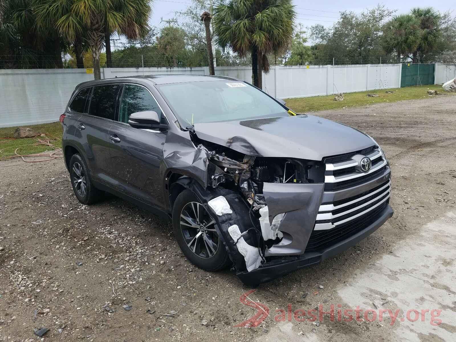 5TDZZRFH5KS360802 2019 TOYOTA HIGHLANDER