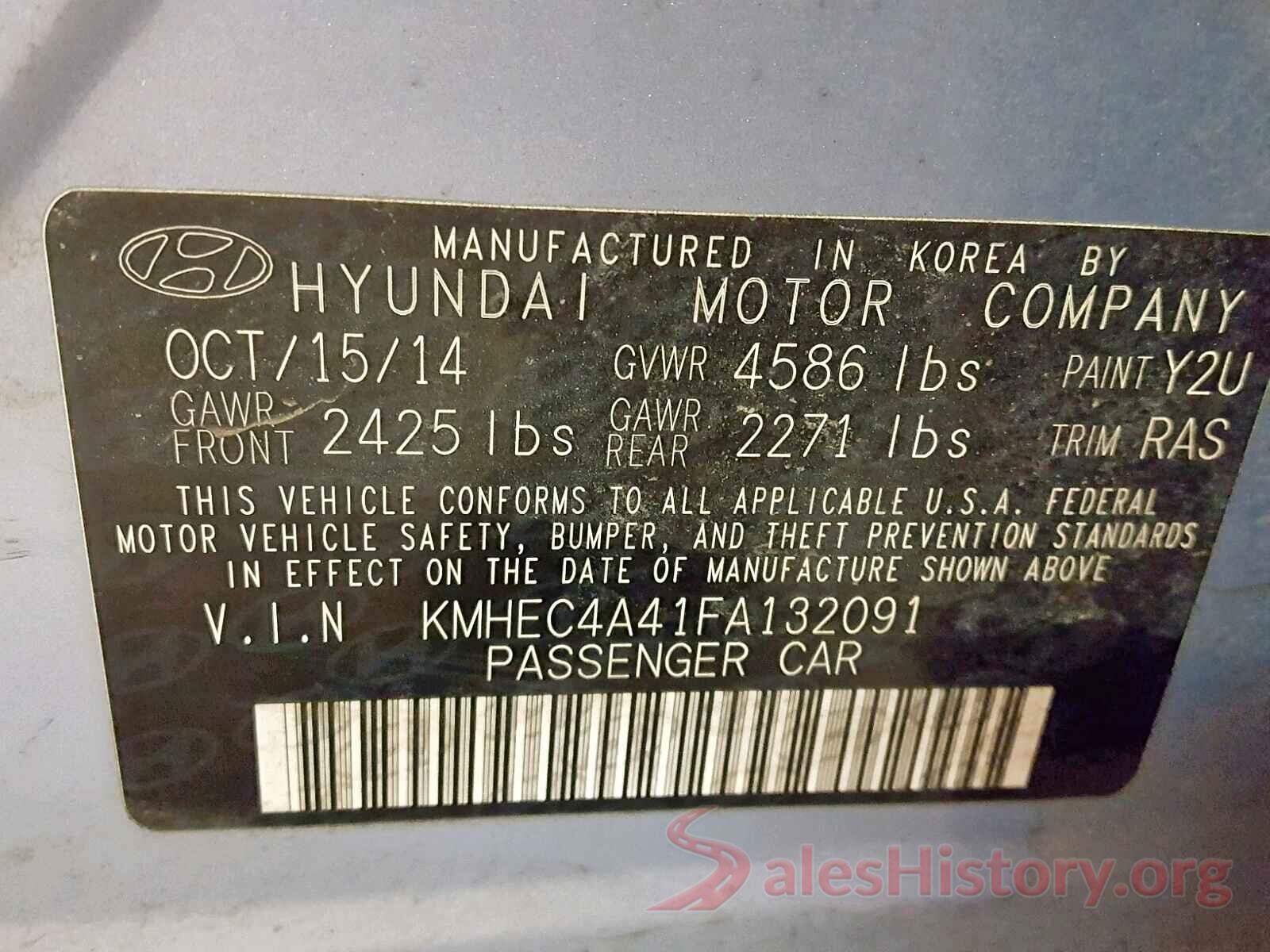 KMHEC4A41FA132091 2015 HYUNDAI SONATA