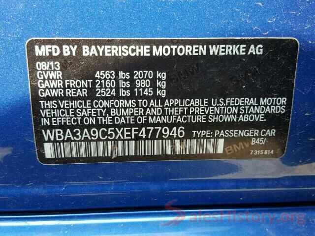 3VWCB7BU6LM033633 2014 BMW 3 SERIES