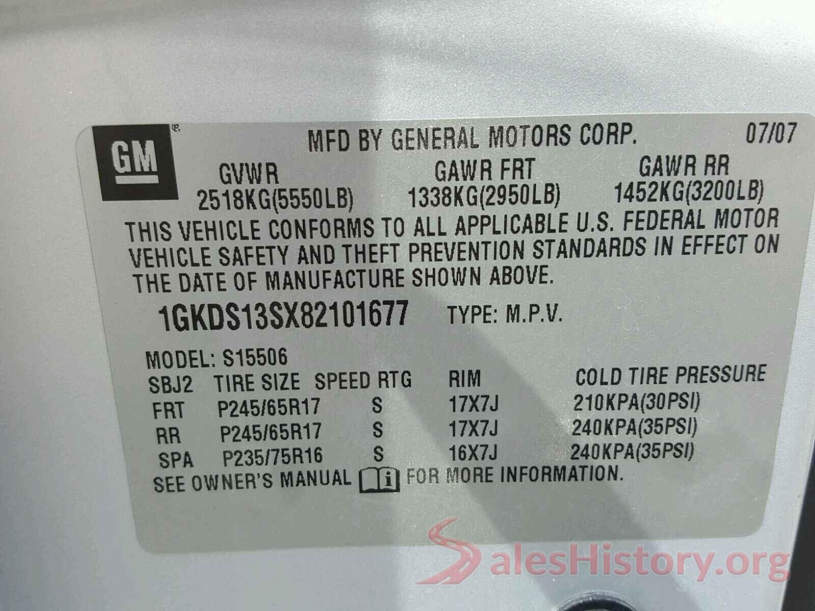 3N1AB7AP1JY226285 2008 GMC ENVOY