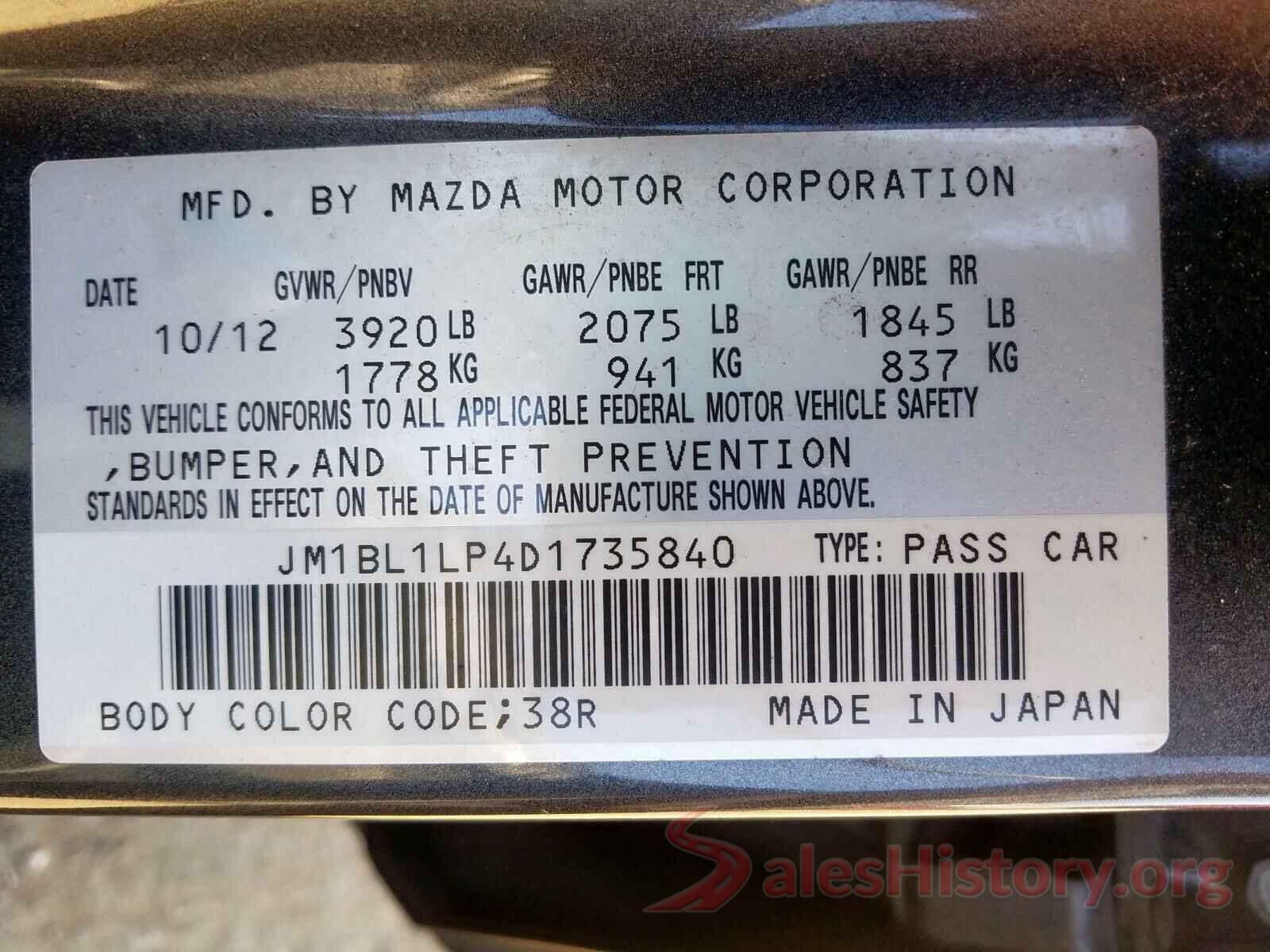 3N1AB8CV8MY274758 2013 MAZDA 3