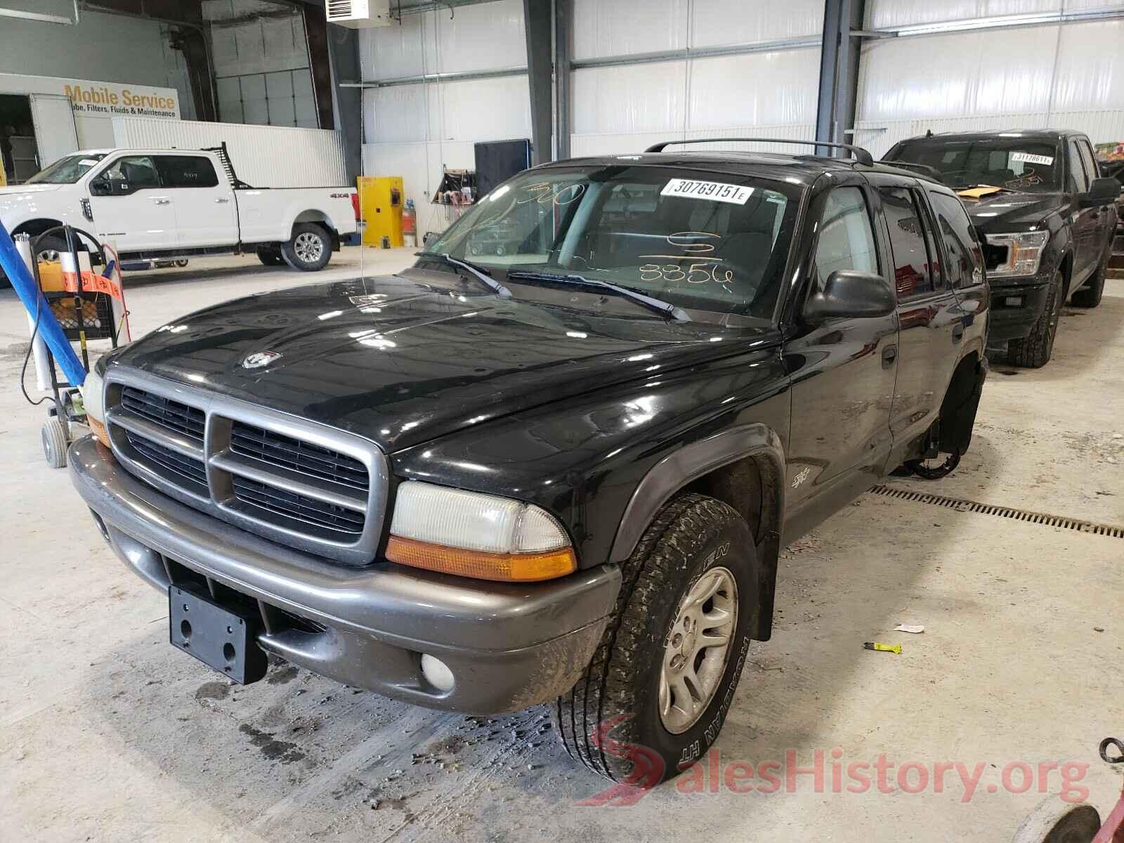 3CZRU6H36KG703916 2002 DODGE DURANGO