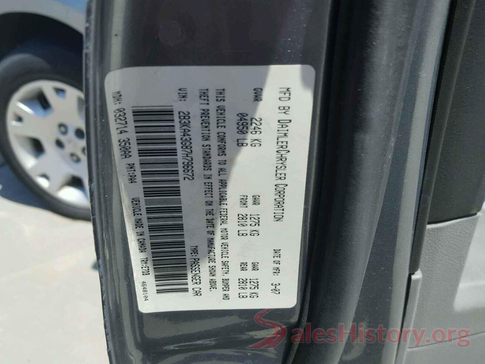 JTENU5JR9M5901425 2007 DODGE CHARGER