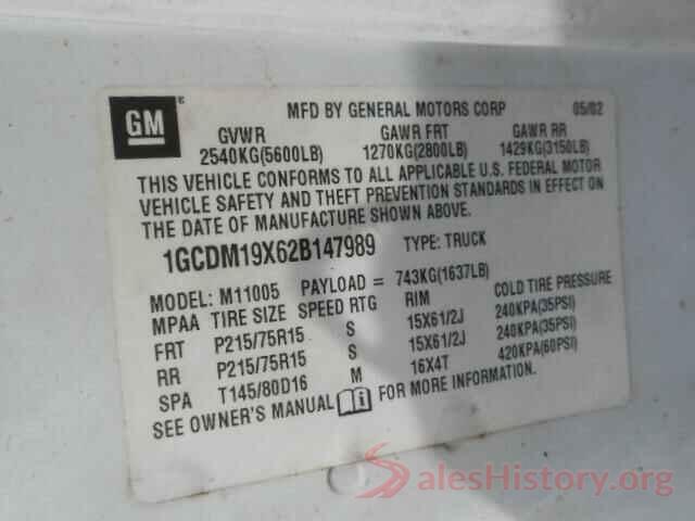 3FA6P0HD7LR257938 2002 CHEVROLET ASTRO