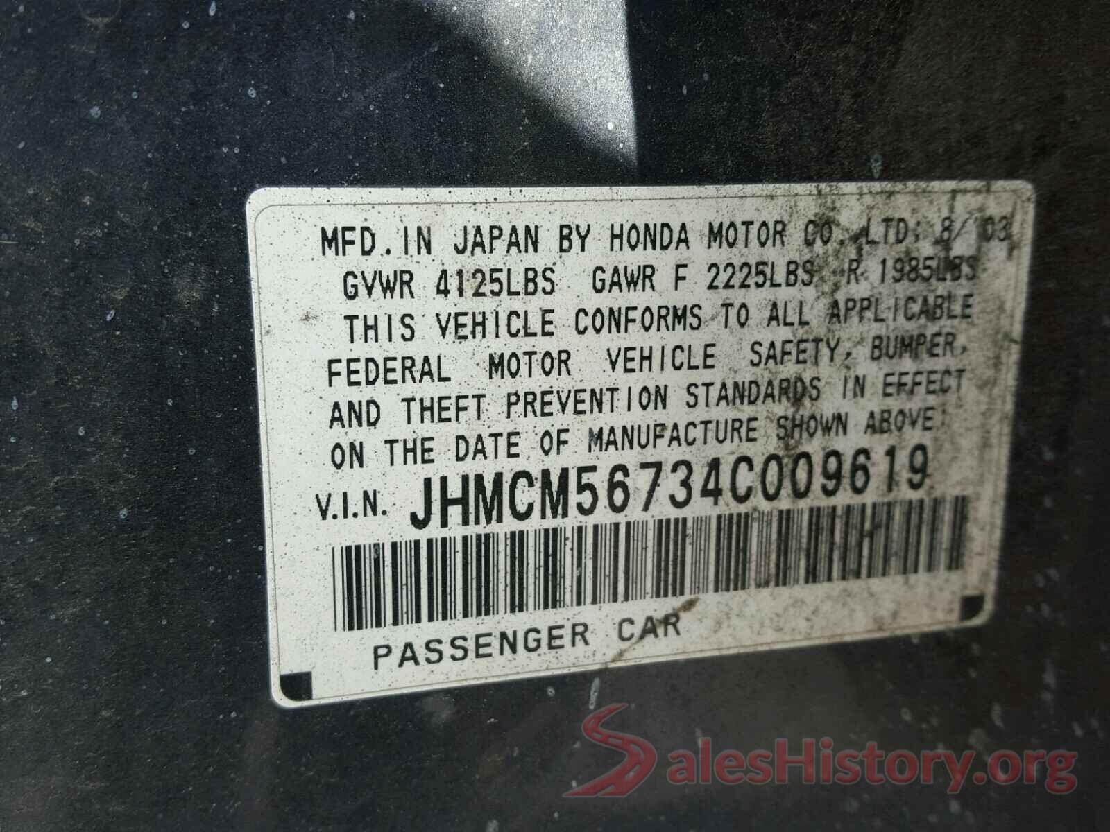 JM3KFBCM6L1800194 2004 HONDA ACCORD