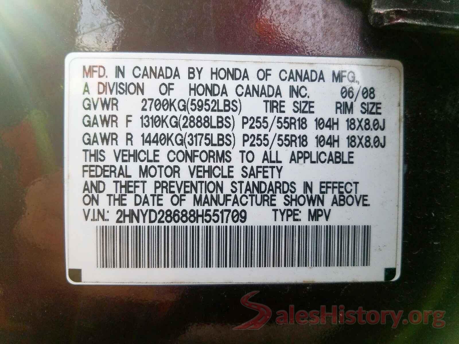 3N6CM0KN8GK693734 2008 ACURA MDX