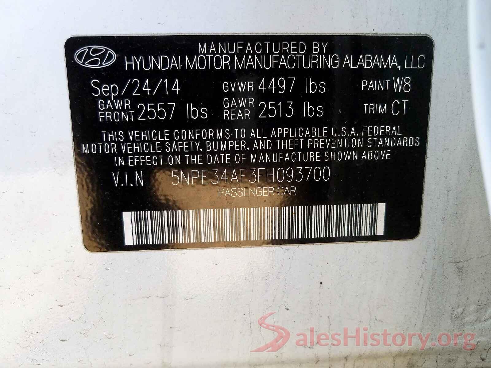 KM8J33A46HU535090 2015 HYUNDAI SONATA